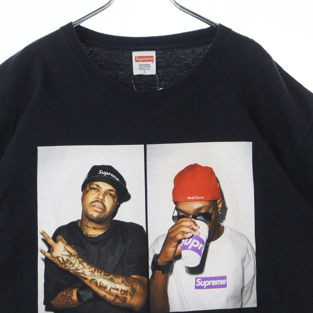 SUPREME(シュプリーム) 12AW Three Six Tee スリーシックスマフィア フォトプリント クルーネック半袖Tシャツ ブラック