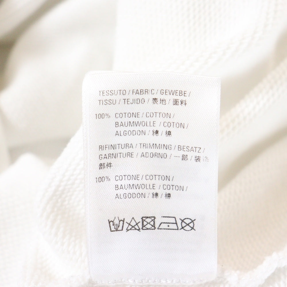 BALENCIAGA(バレンシアガ) 20SS BBロゴ フロントプリント フーディプルオーバーパーカー 570811 TEV19 ホワイト