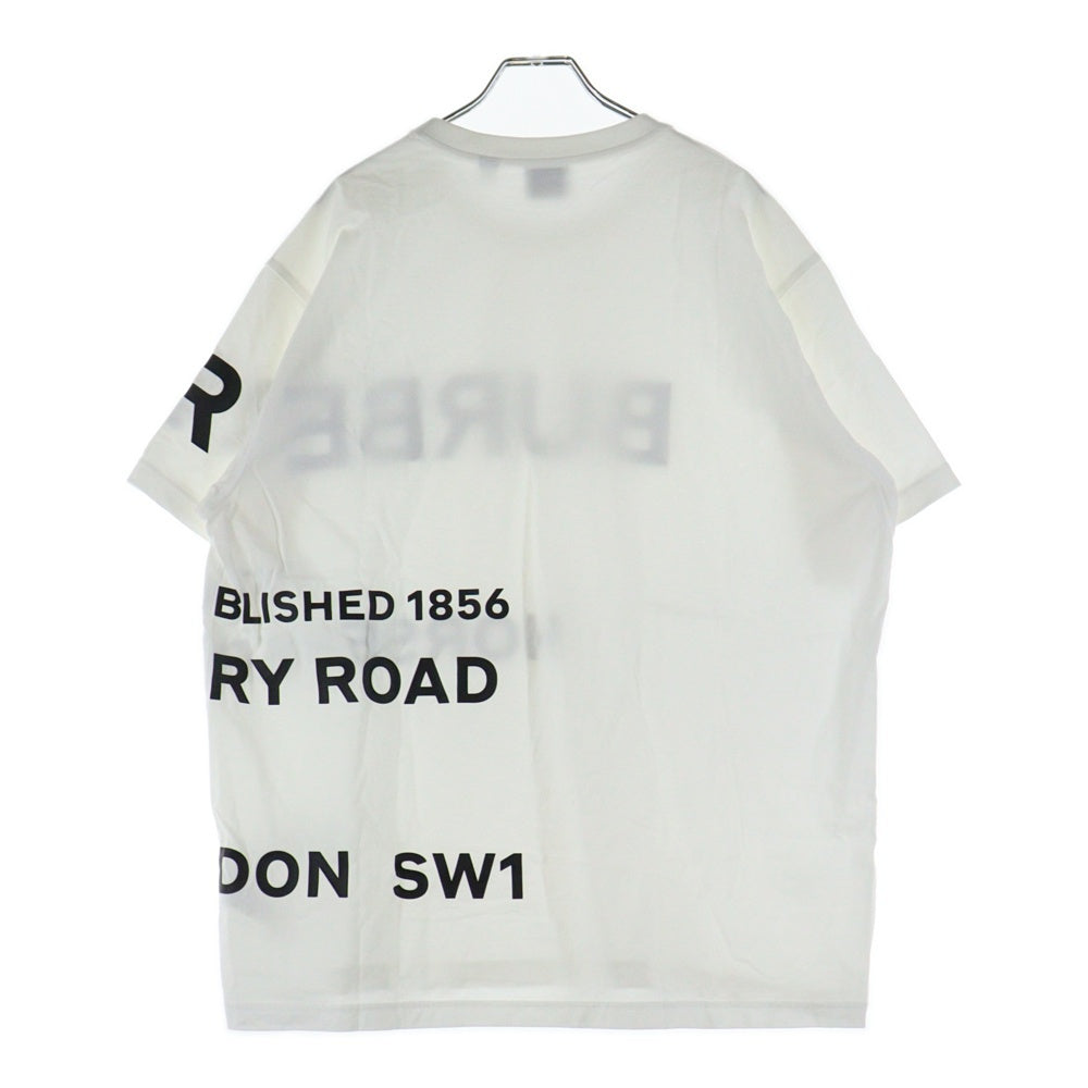 BURBERRY(バーバリー) HORSE FERRY PRINT ホース フェリー プリント クルーネック半袖Tシャツ カットソー ホワイト 8040691