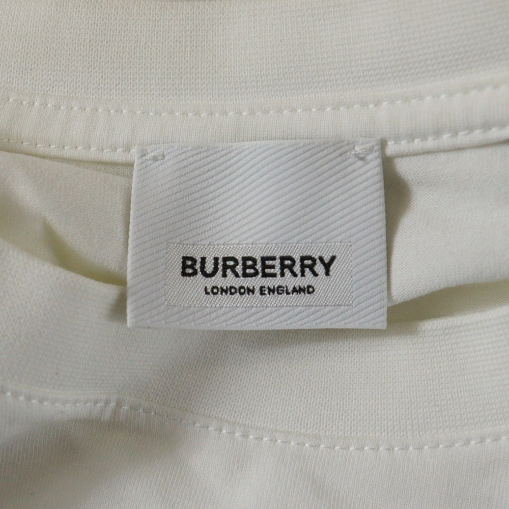 BURBERRY(バーバリー) HORSE FERRY PRINT ホース フェリー プリント クルーネック半袖Tシャツ カットソー ホワイト 8040691