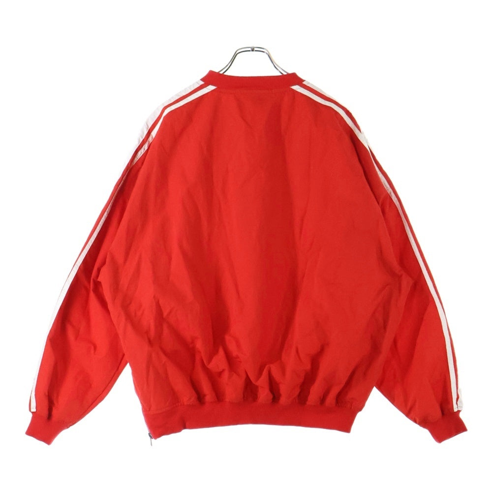 SAINT MICHAEL(セントマイケル) 24AW NYLON PULLOVER フロントロゴ ナイロンプルオーバートレーナー レッド