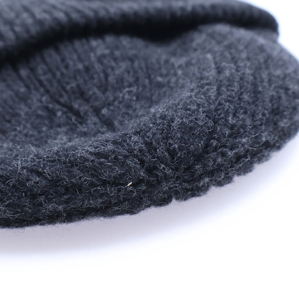 GANNI(ガニー) Light Structured Rib Knit Beanie グレー リブニット帽 ビーニー