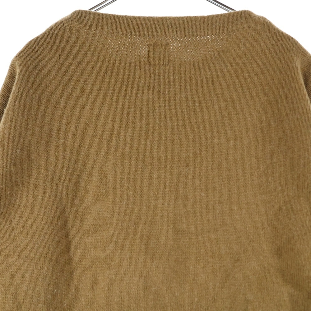 HUMAN MADE(ヒューマンメイド) HEART L/S フロントハートロゴ クルーネックニットセーター HM28CS018 ベージュ