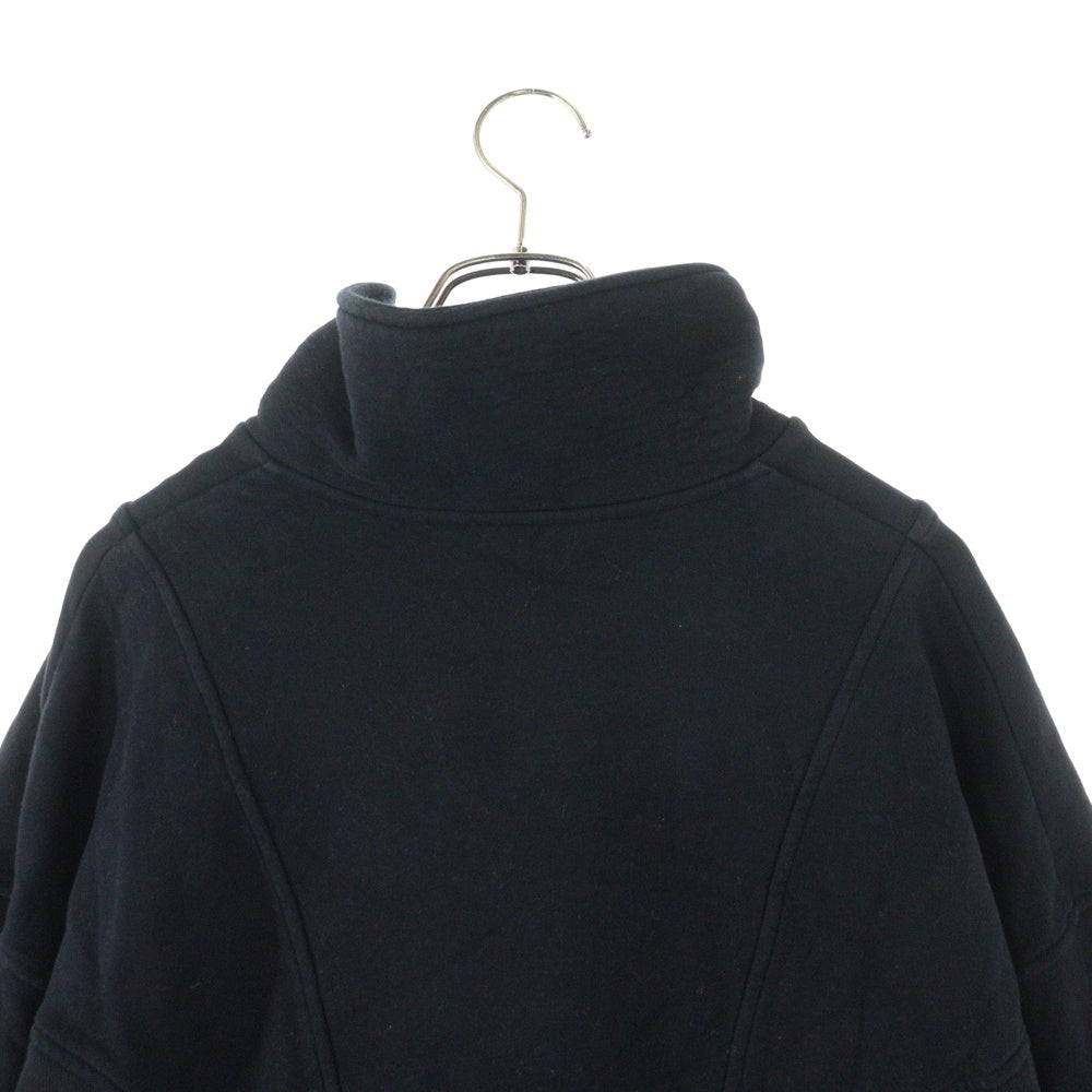 SAINT LAURENT PARIS(サンローランパリ) ロゴ刺繍 ハーフジップ スウェットシャツ トレーナー YP53 2023 00488 ブラック