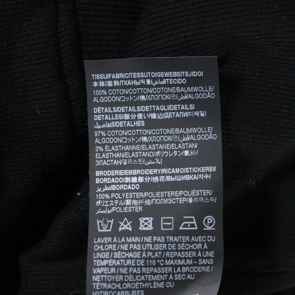 SAINT LAURENT PARIS(サンローランパリ) ロゴ刺繍 ハーフジップ スウェットシャツ トレーナー YP53 2023 00488 ブラック