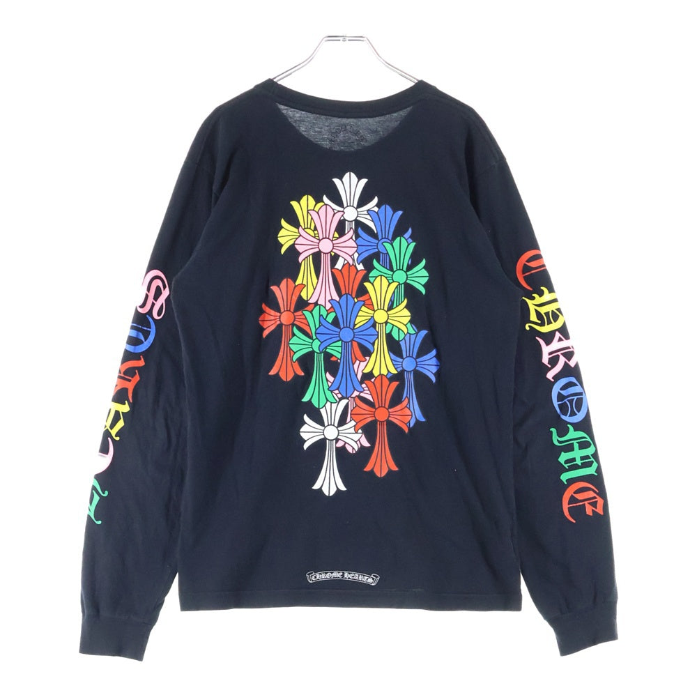 CHROME HEARTS(クロムハーツ) CEM CRS LS マルチセメタリークロスプリント長袖Tシャツ ブラック