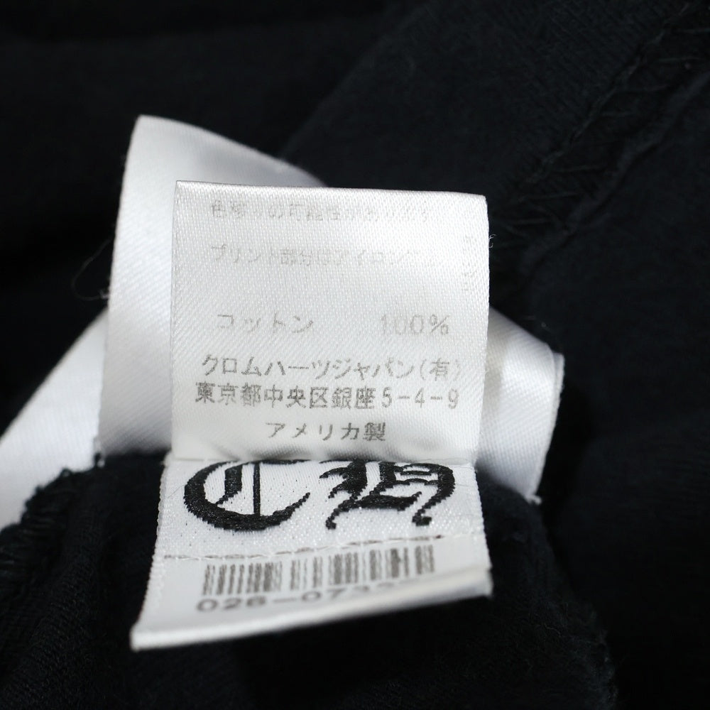 CHROME HEARTS(クロムハーツ) CEM CRS LS マルチセメタリークロスプリント長袖Tシャツ ブラック