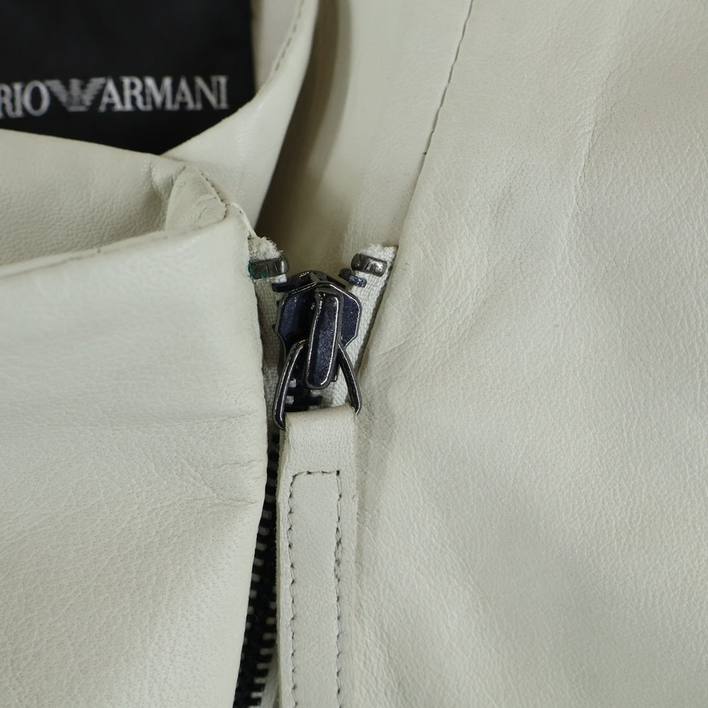 EMPORIO ARMANI(エンポリオアルマーニ) ラムレザー ジップアップ
