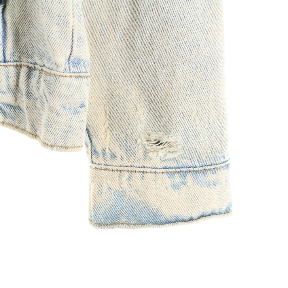 Bershka(ベルシュカ) ダメージ デニムジャケット インディゴ