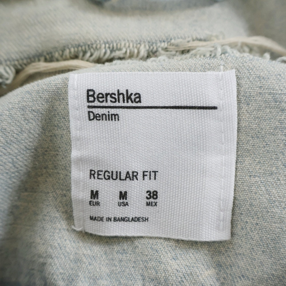 Bershka(ベルシュカ) ダメージ デニムジャケット インディゴ