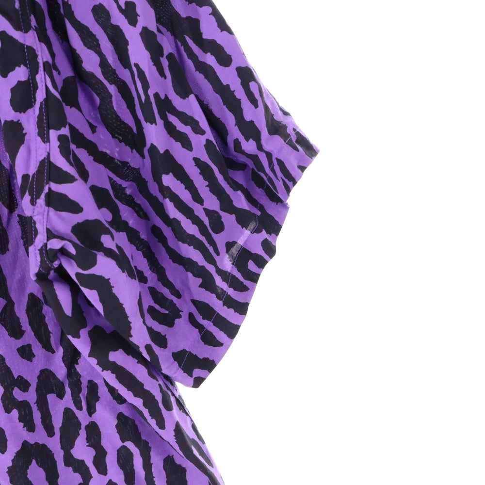 WACKO MARIA(ワコマリア) 22SS HAWAIIAN SHIRT レオパード 柄 半袖シャツ パープル 22SS-WMS-HI05