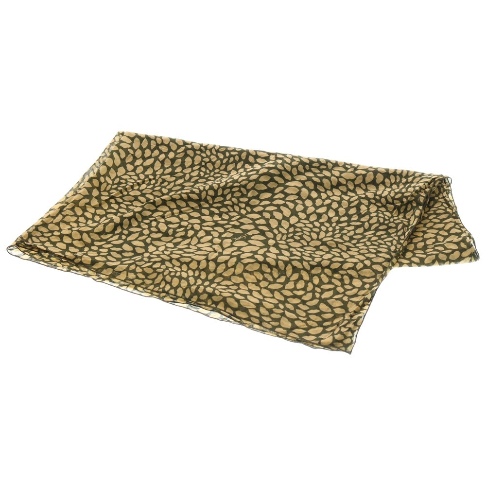 SAINT LAURENT PARIS(サンローランパリ) ロゴプリント 総柄 スカーフ ベージュ