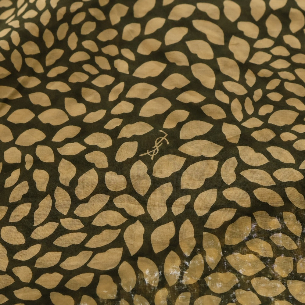 SAINT LAURENT PARIS(サンローランパリ) ロゴプリント 総柄 スカーフ ベージュ