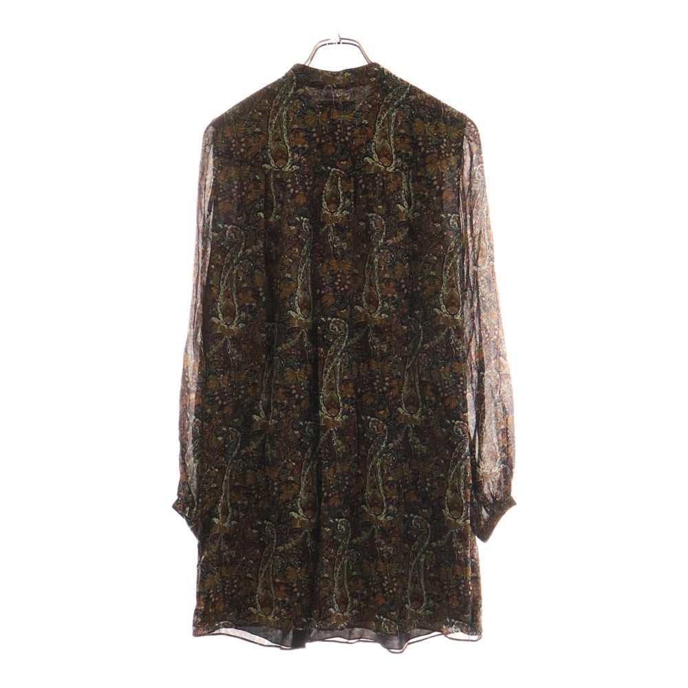 SAINT LAURENT PARIS(サンローランパリ) 16AW ペイズリー総柄 レーヨンワンピース レディース マルチカラー 373936 Y302N