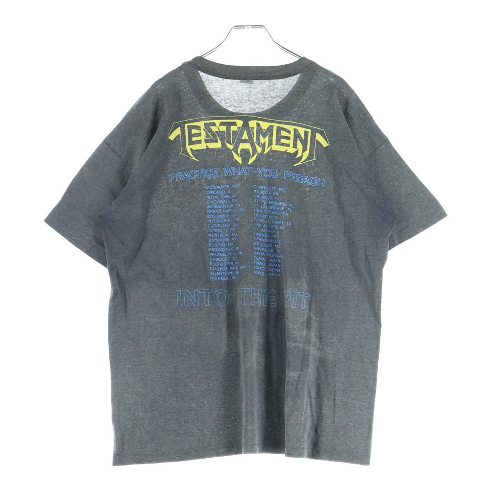 VINTAGE(ヴィンテージ) TESTAMENT 00s ツアー クルーネック Tシャツ