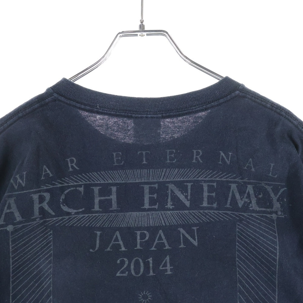 VINTAGE(ヴィンテージ) ARCH ENEMY アークエネミー バンドツアー クルーネック半袖Tシャツ ブラック