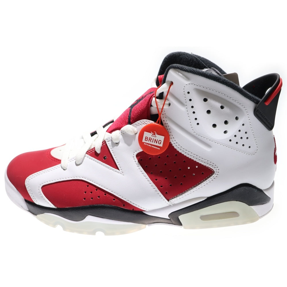 NIKE(ナイキ) AIR JORDAN 6 RETRO CARMINE エアジョーダン6 カーマイン ハイカットスニーカー ホワイト/レッド US10/28.0cm CT8529-106