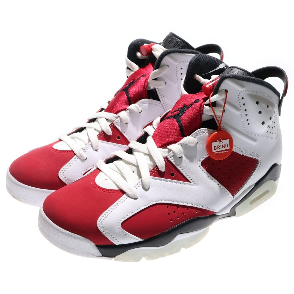 NIKE(ナイキ) AIR JORDAN 6 RETRO CARMINE エアジョーダン6 カーマイン ハイカットスニーカー ホワイト/レッド US10/28.0cm CT8529-106