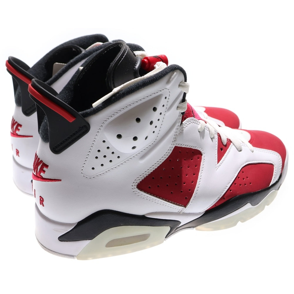 NIKE(ナイキ) AIR JORDAN 6 RETRO CARMINE エアジョーダン6 カーマイン ハイカットスニーカー ホワイト/レッド US10/28.0cm CT8529-106