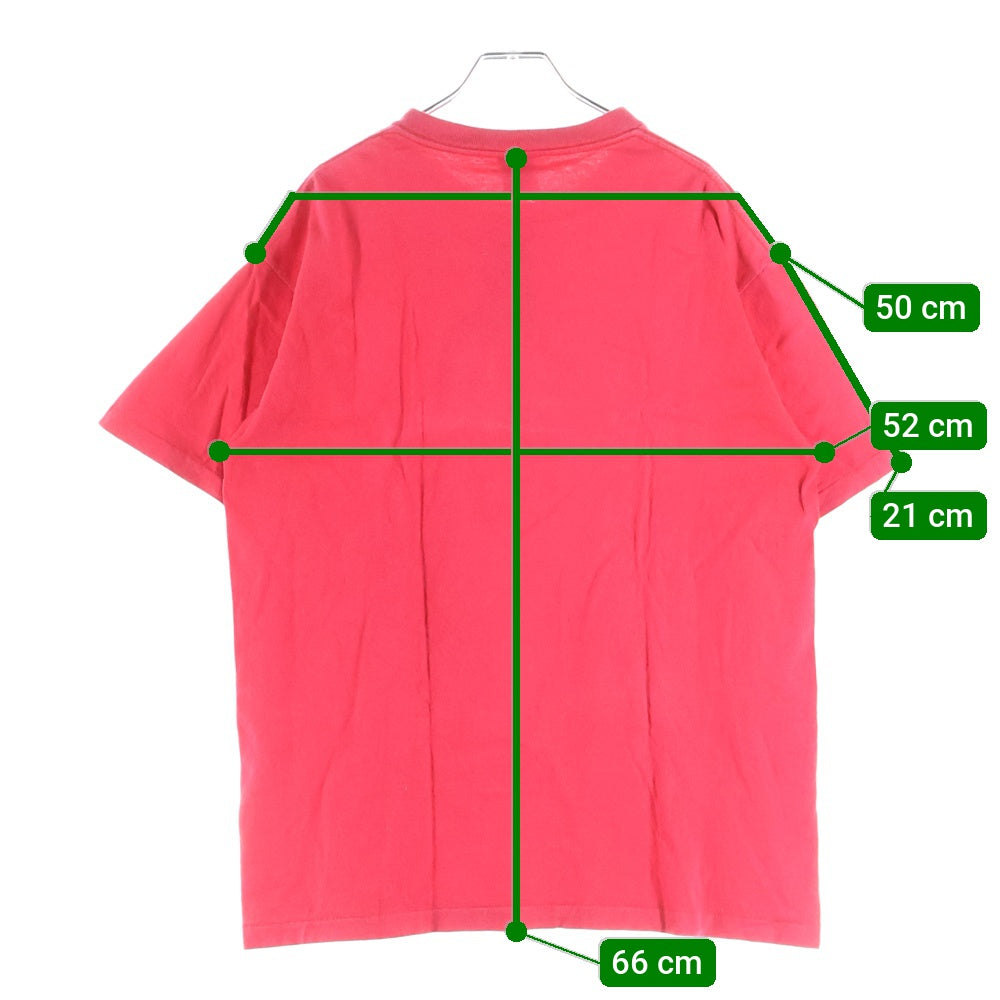 STUSSY(ステューシー) 90s 紺タグ L レッド 裾袖シングル USA製