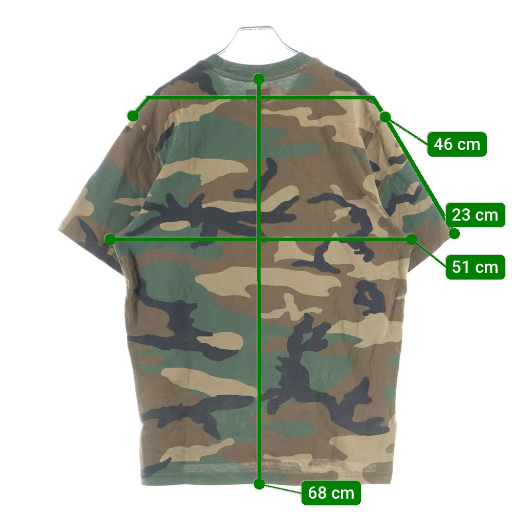 SUPREME(シュプリーム) 20AW Bullion Logo Tee Camo S 半袖Tシャツ カーキ