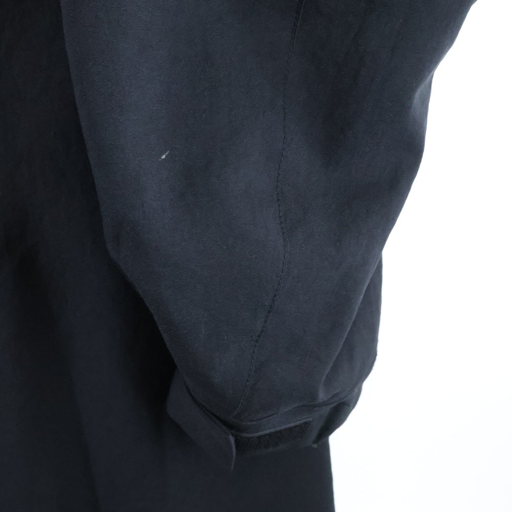 s'yte(サイト) PE/STRETCH TWILL OVERSIZED TECH HOODED COAT WITH FUNCTIONAL LINING フード コート ブラック 3