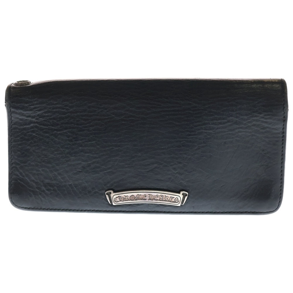 CHROME HEARTS(クロムハーツ) LNG SNGL FLD TIPS シングルフォールド レザーウォレット 財布 ブラック BCA380