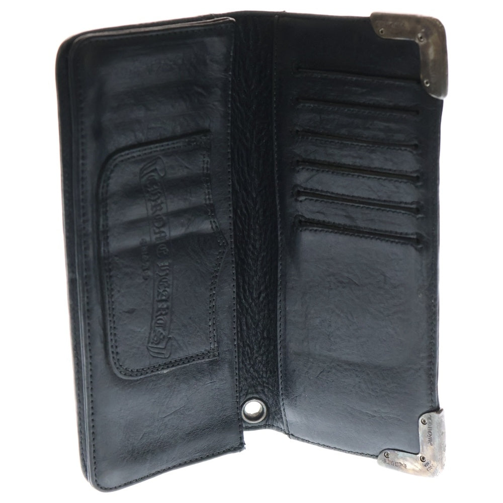 CHROME HEARTS(クロムハーツ) LNG SNGL FLD TIPS シングルフォールド レザーウォレット 財布 ブラック BCA380