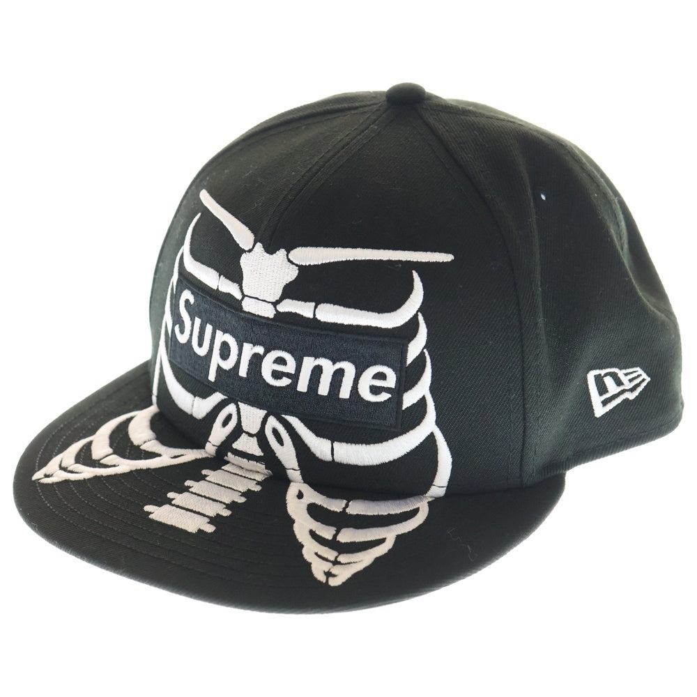 SUPREME(シュプリーム) 25SS Bones Box Logo New Era Cap ボーンズ ボックスロゴ ニューエラ ベースボールキャップ ブラック