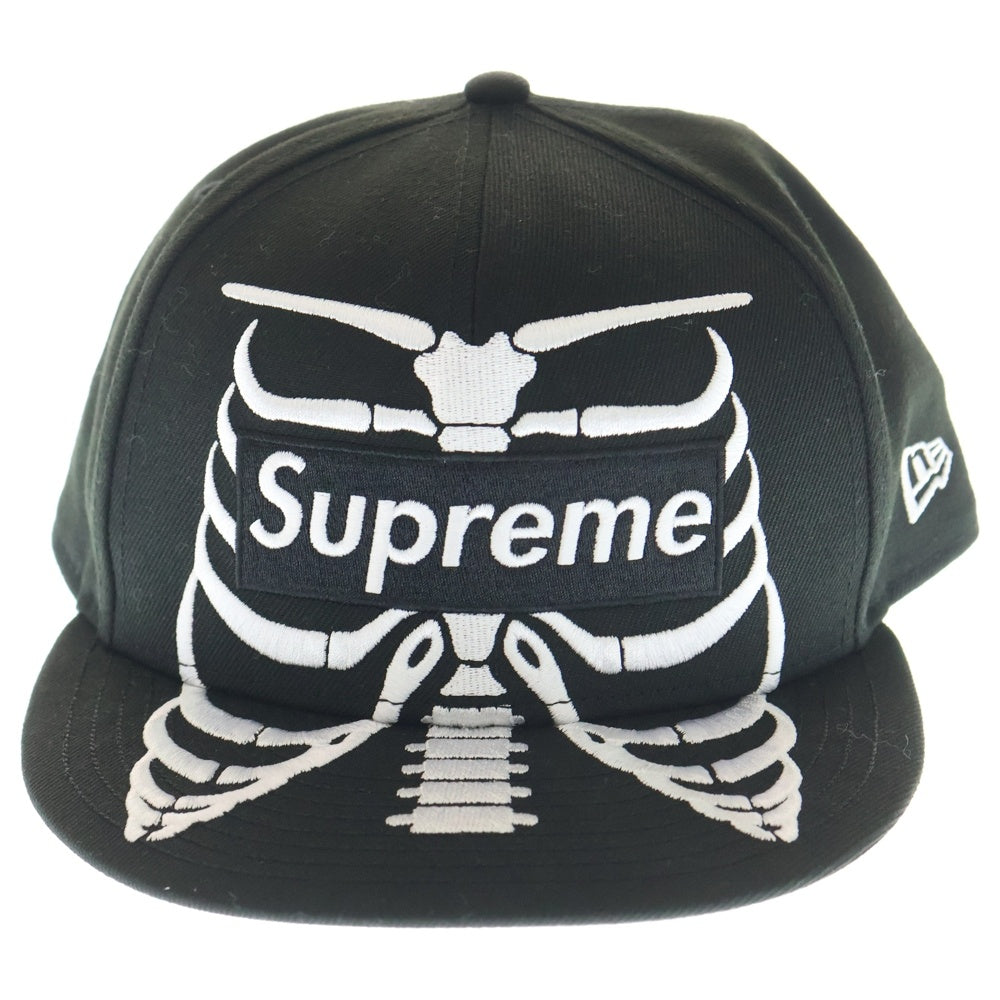 SUPREME(シュプリーム) 25SS Bones Box Logo New Era Cap ボーンズ ボックスロゴ ニューエラ ベースボールキャップ ブラック