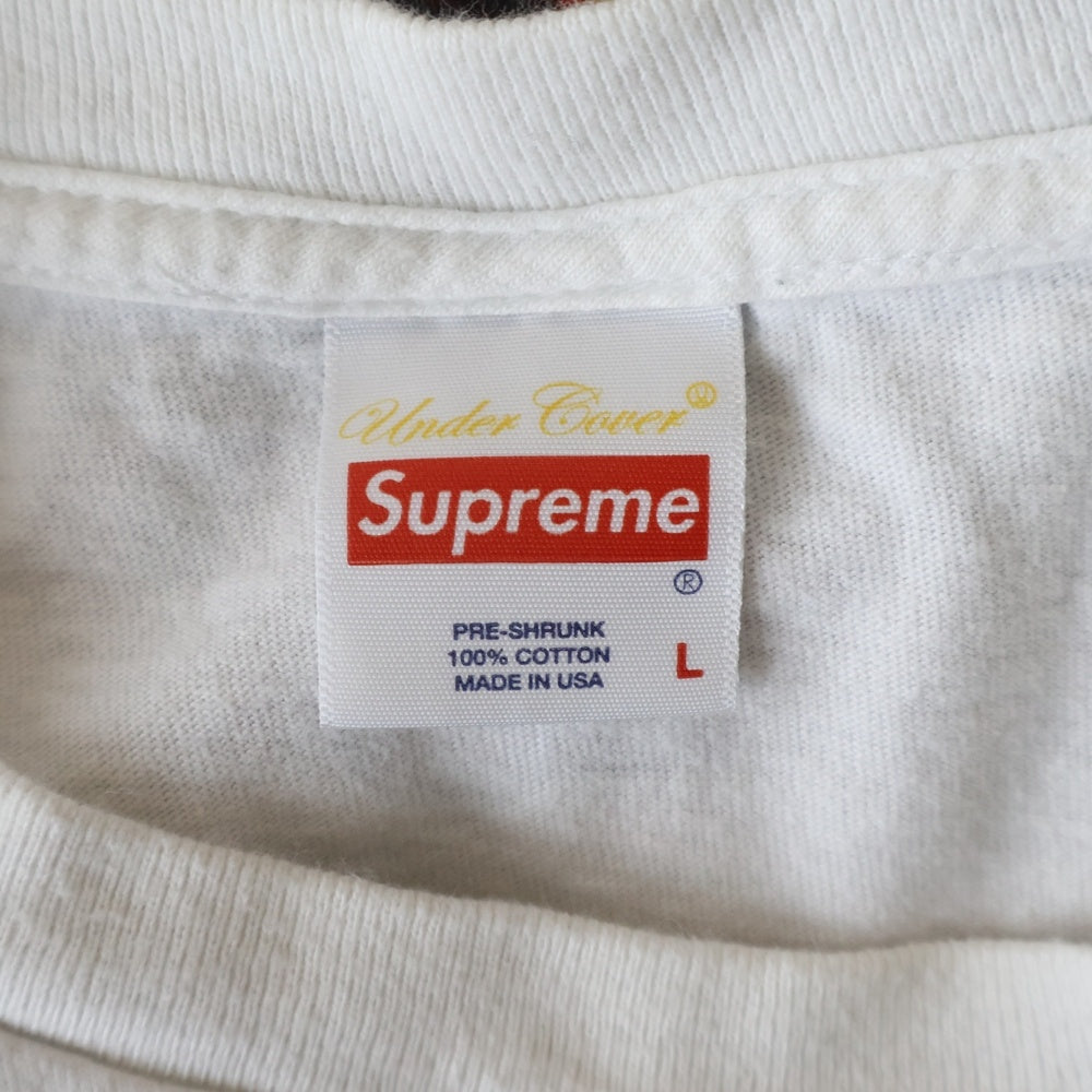 SUPREME(シュプリーム) 18SS ×UNDERCOVER Public Enemy Counterattack アンダーカバー パブリックエネミー クルーネックロングスリーブTシャツ ホワイト