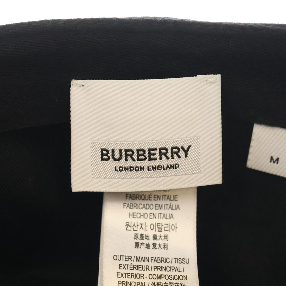 BURBERRY(バーバリー) TBロゴ 6パネル ベースボールキャップ 帽子 ブラック