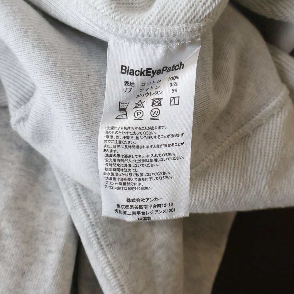 THE BLACK EYE PATCH(ブラックアイパッチ) BEP OS Logo Crew Sweat クルーネックスウェットシャツ トレーナー グレー
