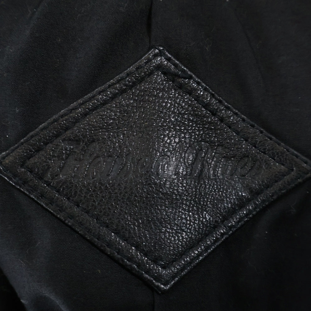 HOUSE OF BLYES(ハウス オブ ブルース) ジップアップ レザー ジャケット ブラック 323002