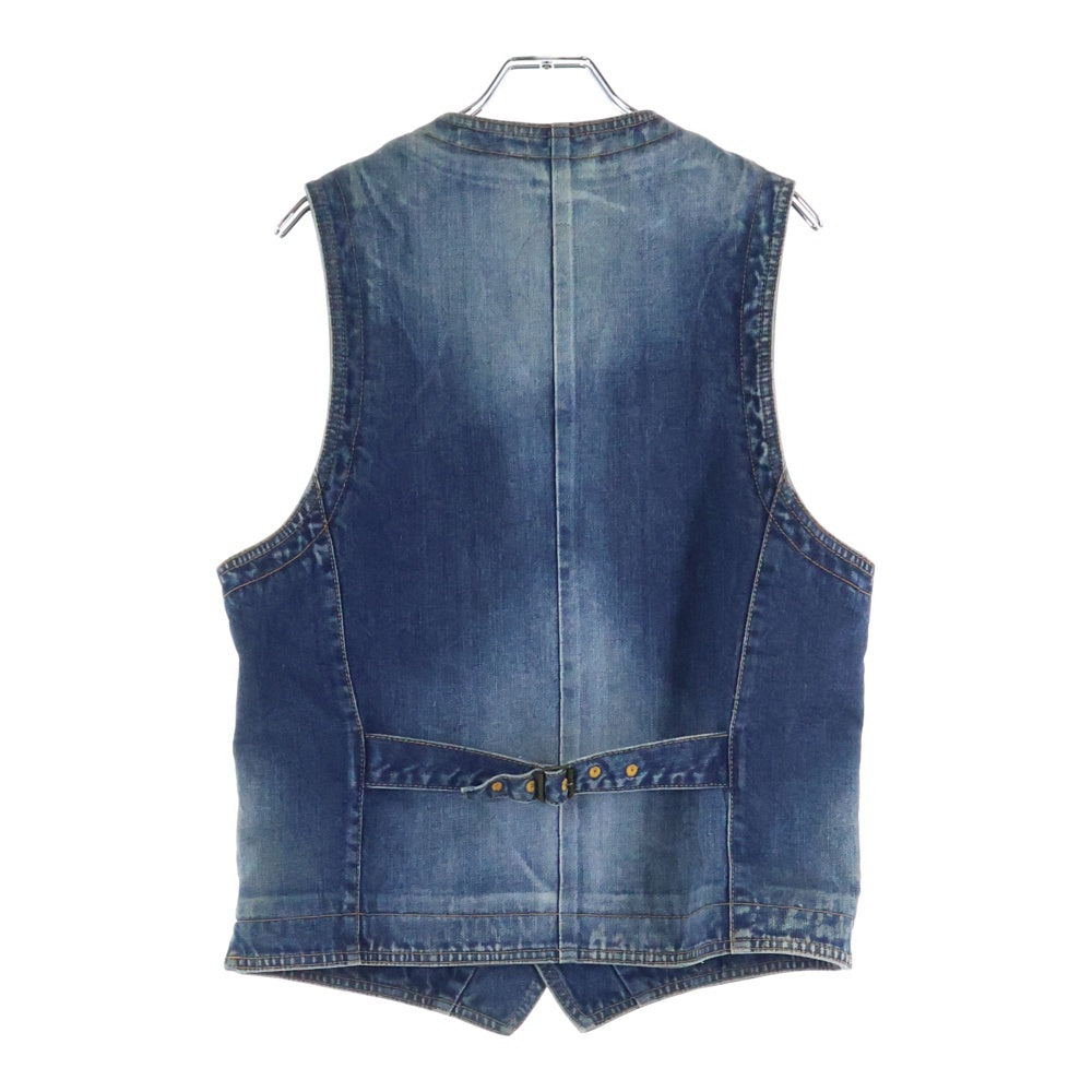 NO BRAND(ノーブランド) (BAGARCH バガーチ) デニムベスト インディゴ BH-452