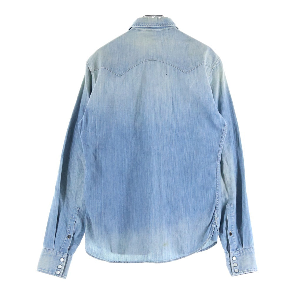 FRANKLIN&MARSHALL(フランクリンアンドマーシャル) Wayne Denim Light Wash Shirt デニム 長袖シャツ インディゴ SHMVA374CON