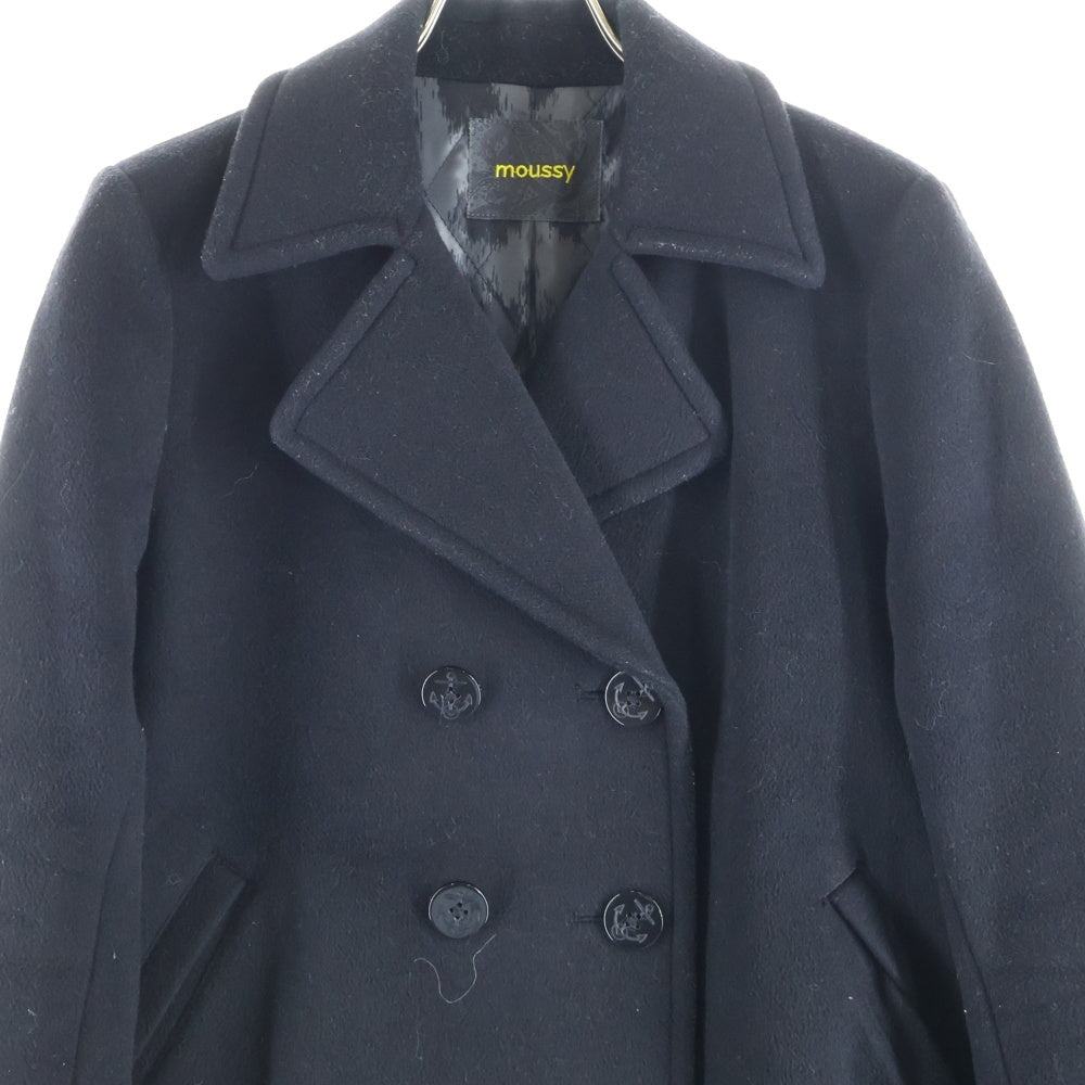 MOUSSY(マウジー) ピーコート ブラック 0106AA30 レディース