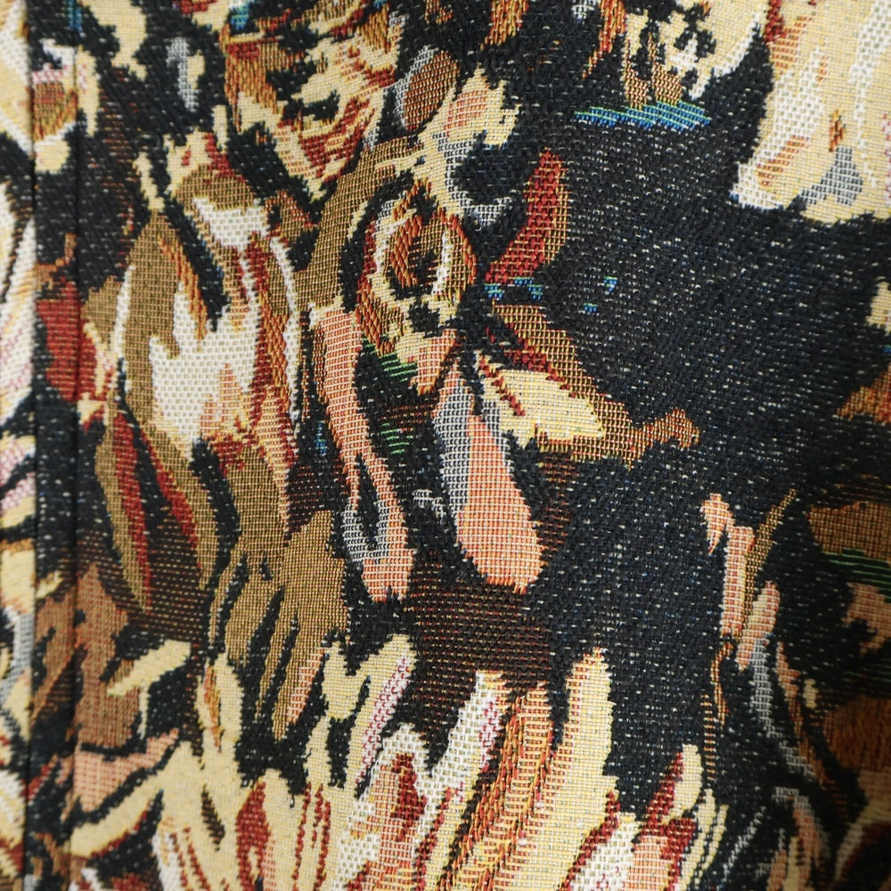 Art re A select(アトリエセレクト) 総柄 ジップアップジャケット ブラウン 380381