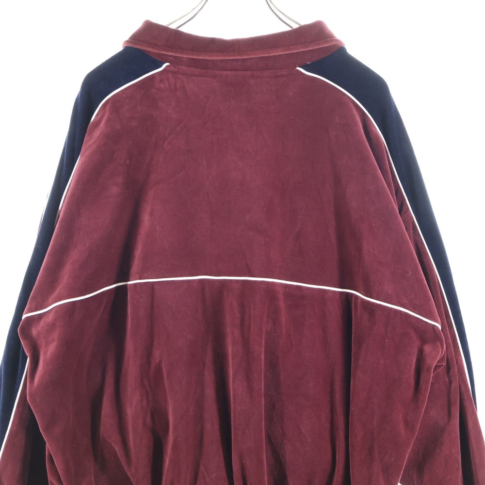 KEBOZ(ケボズ) ロゴ刺繍 トラックジャケット ワインレッド