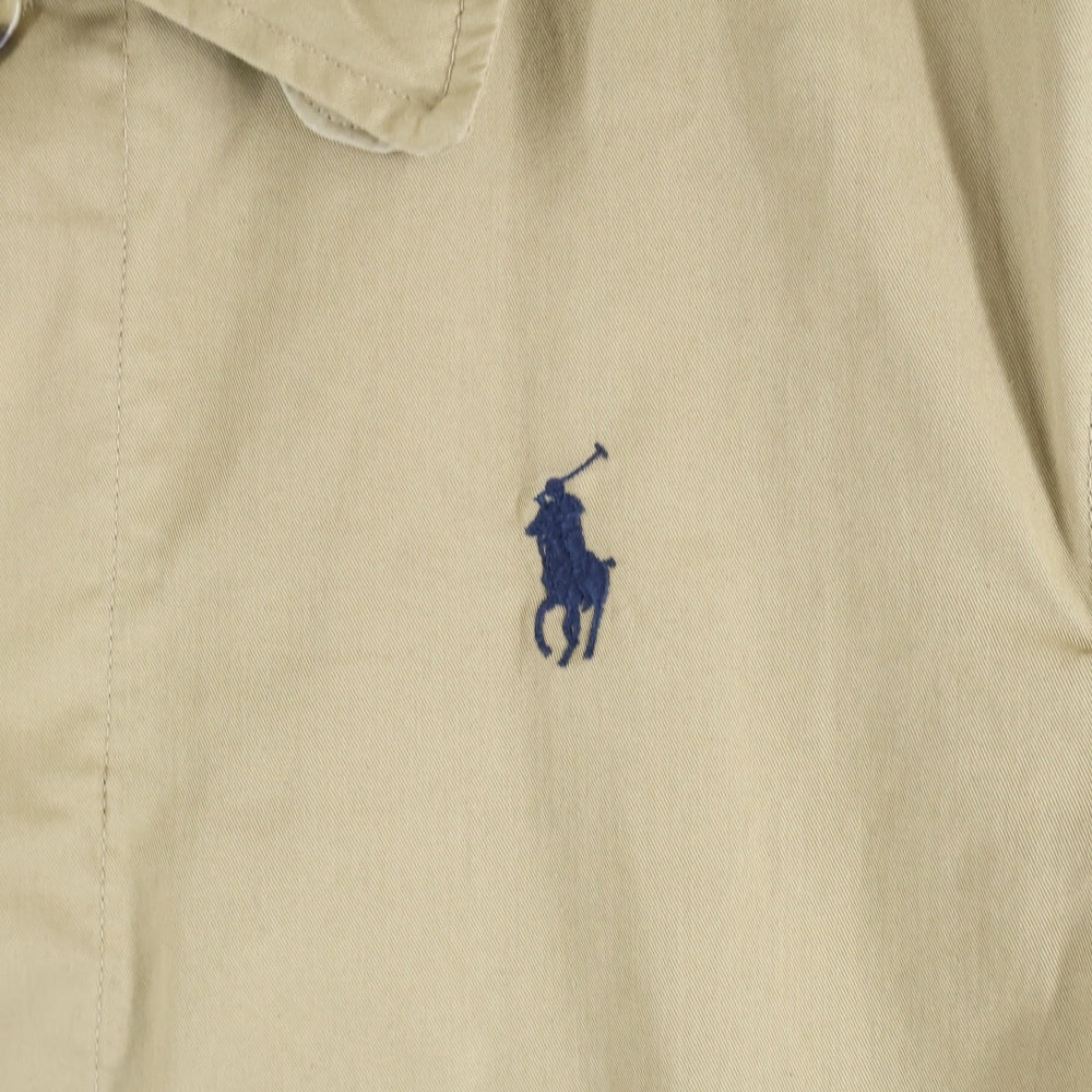 POLO RALPH LAUREN(ポロラルフローレン) ロゴ刺繍 ステンカラーコート ベージュ