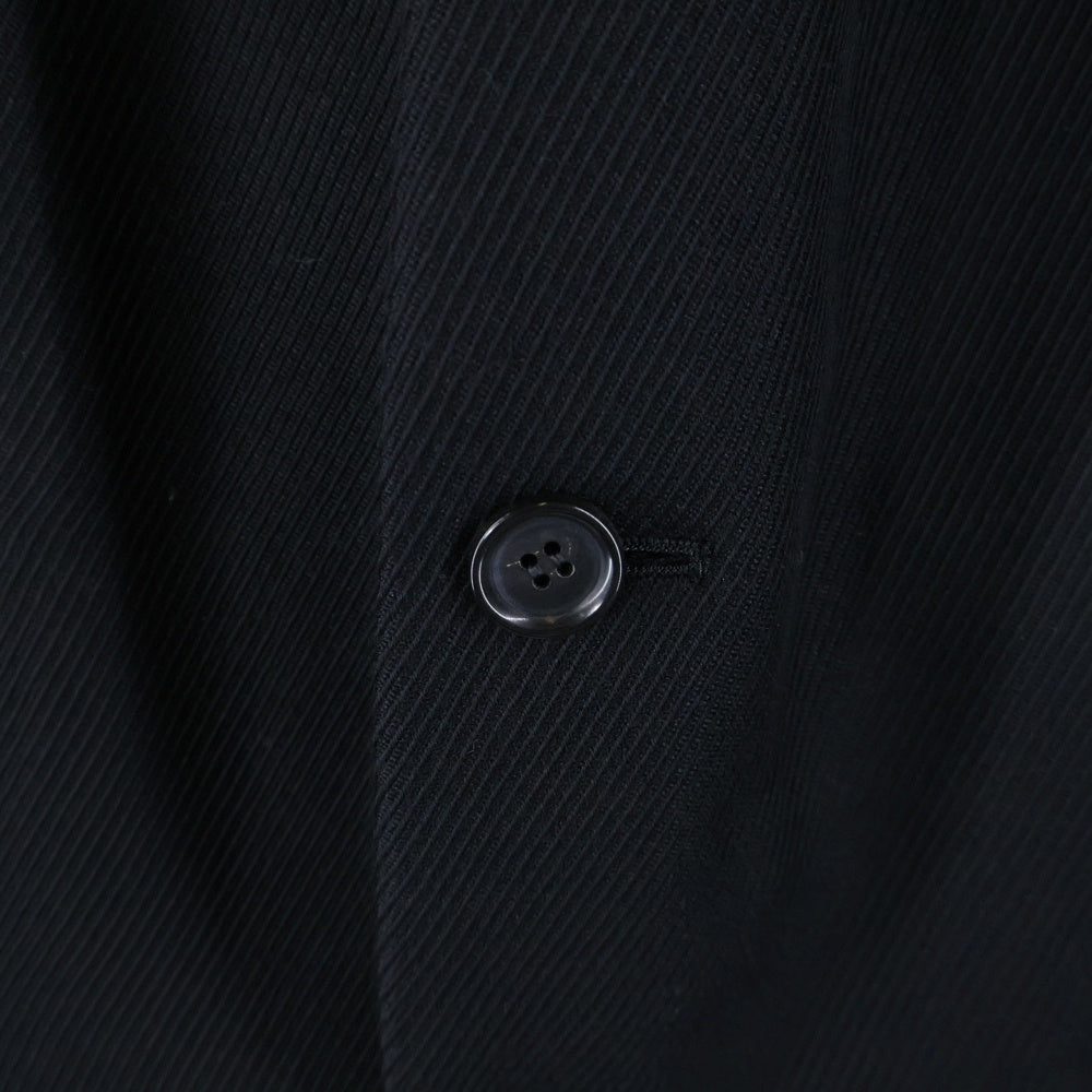COMME des GARCONS HOMME DEUX(コムデギャルソン オムドゥ) 24AW ウールヘリンボーン ドローコード テーラードジャケット ブラック HM-J030-051