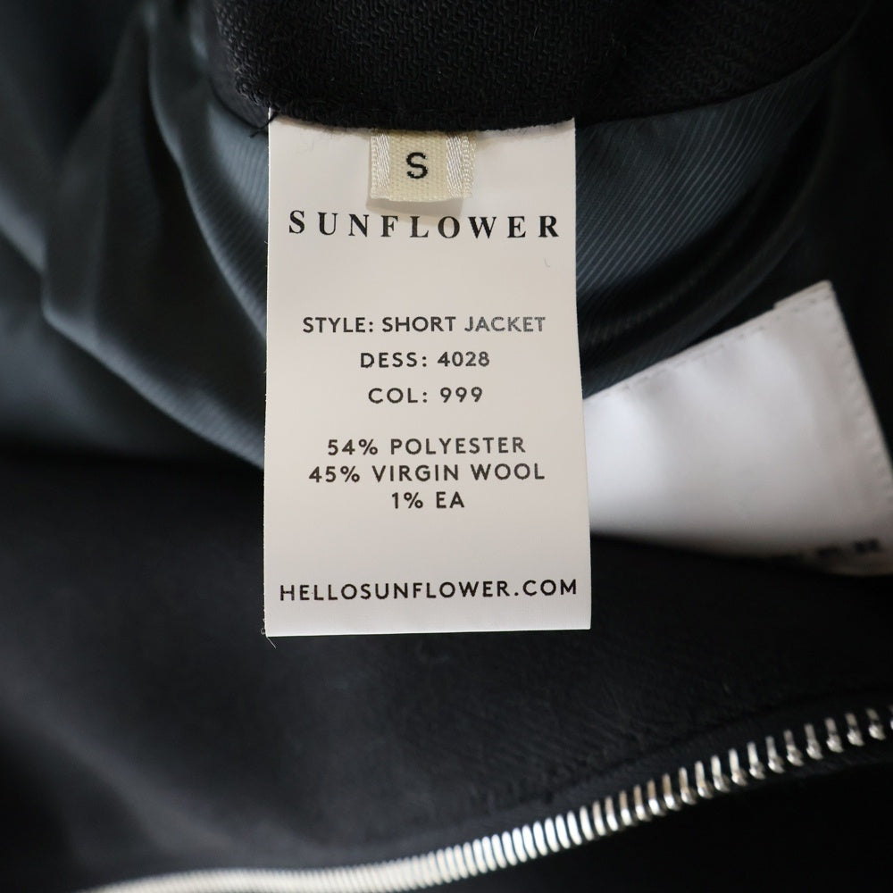 SUNFLOWER(サンフラワー) SHORT JACKET S ブラック ジャケット