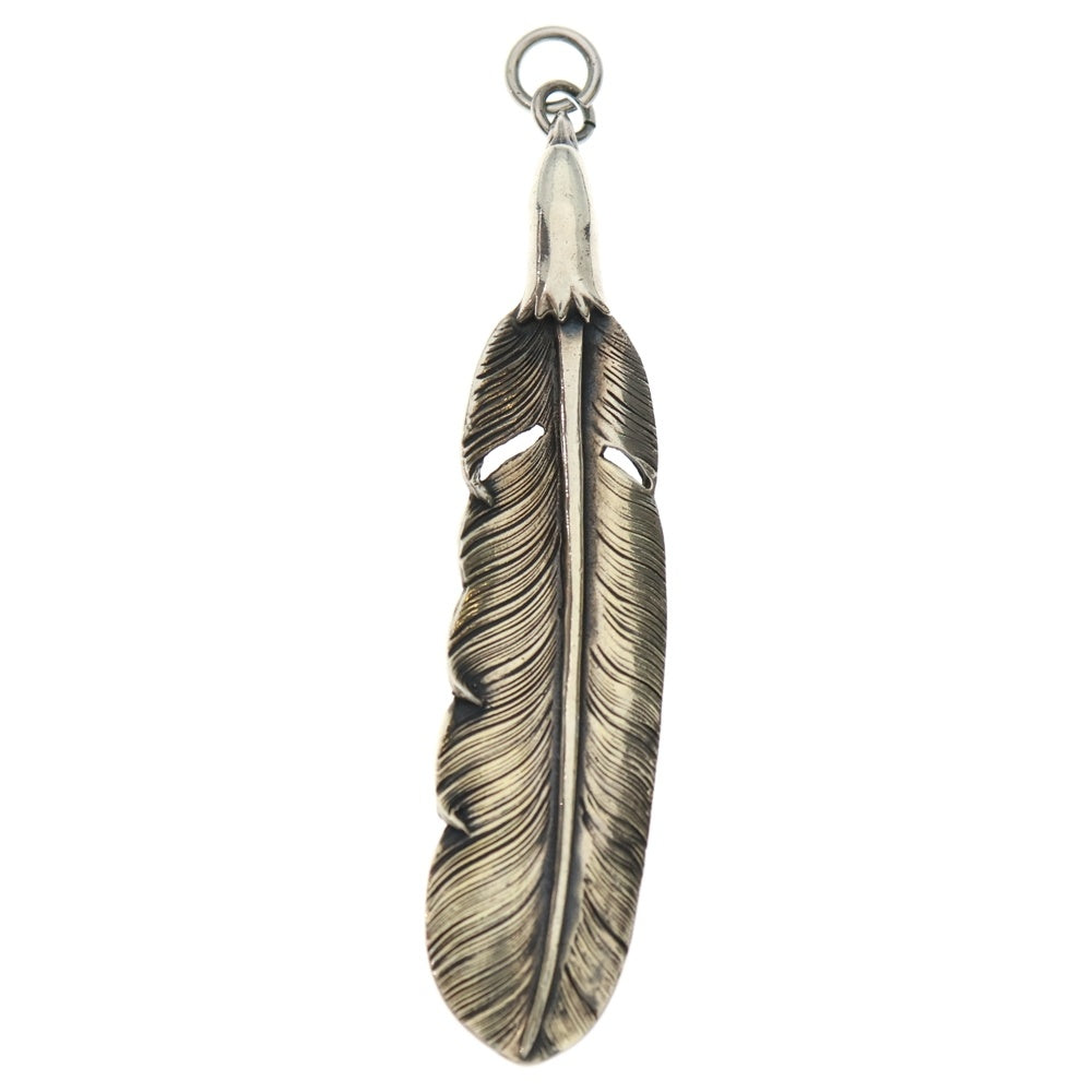 LARRY SMITH(ラリースミス) EAGLE HEAD FEATHER PENDANT RIGHT イーグルヘッド フェザー ペンダントトップ シルバー 右向き