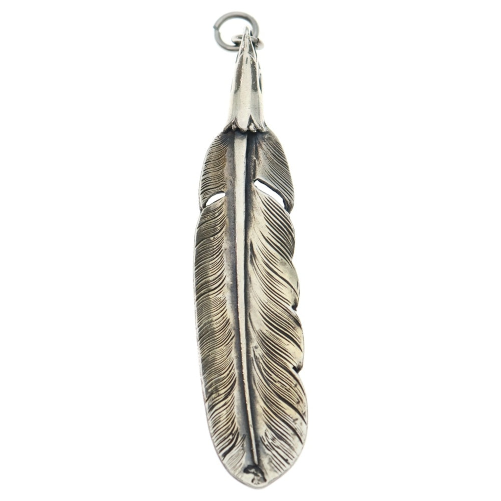 LARRY SMITH(ラリースミス) EAGLE HEAD FEATHER PENDANT RIGHT イーグルヘッド フェザー ペンダントトップ シルバー 右向き