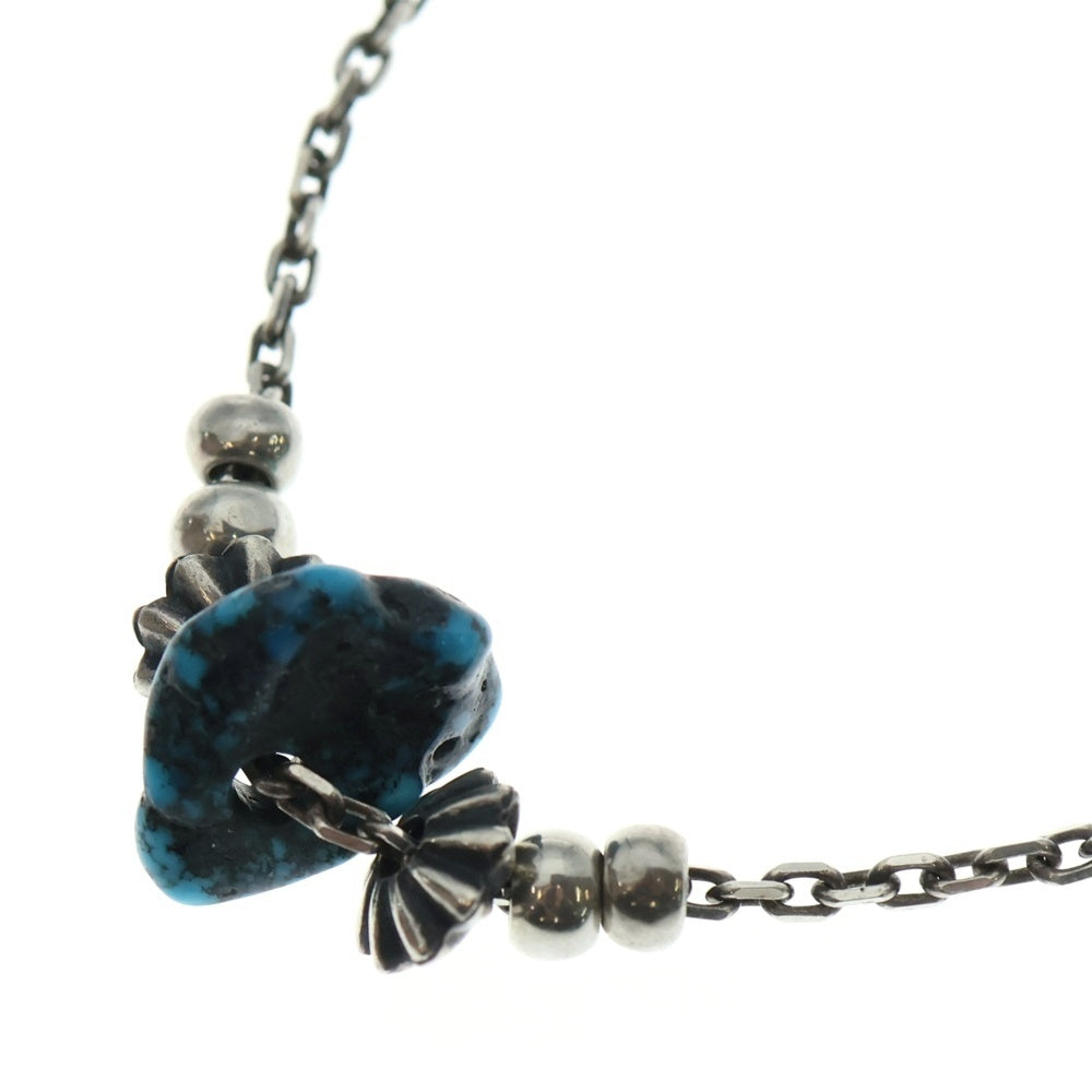 LARRY SMITH(ラリースミス) チェーン ネックレス コンチョ シルバー ターコイズ