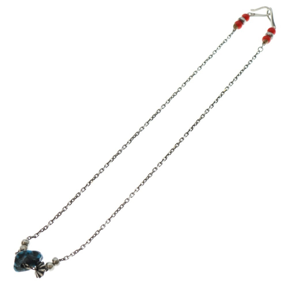 LARRY SMITH(ラリースミス) チェーン ネックレス コンチョ シルバー ターコイズ