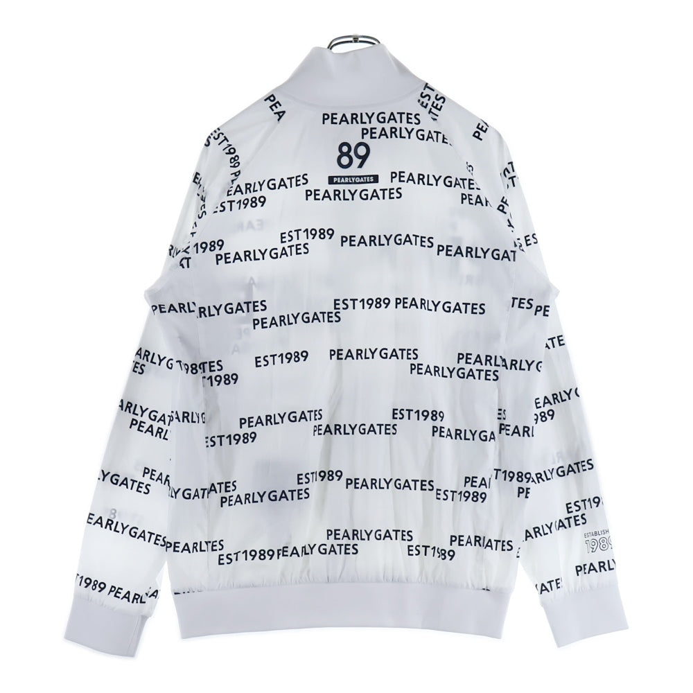 PEARLY GATES(パーリーゲイツ) 総柄ナイロンジャケット ホワイト
