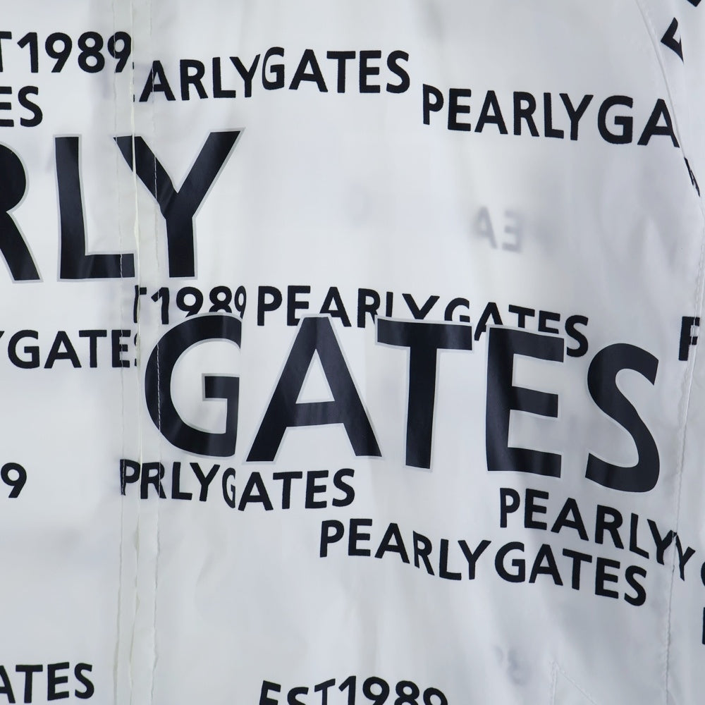 PEARLY GATES(パーリーゲイツ) 総柄ナイロンジャケット ホワイト