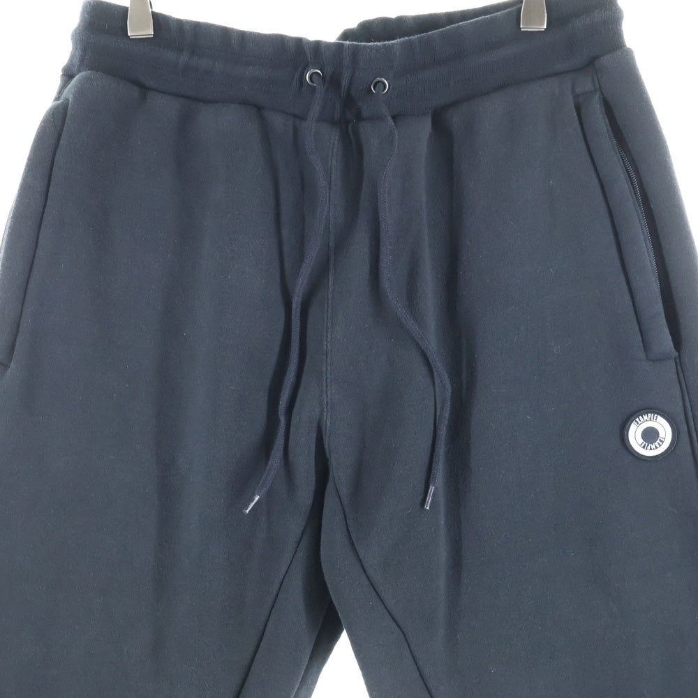 EXAMPLE(エグザンプル) Peace Be With You グラフィック刺繍 ロゴスウェットパンツ ブラック