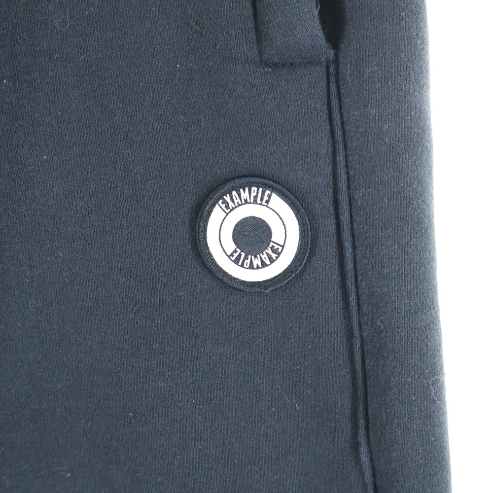 EXAMPLE(エグザンプル) Peace Be With You グラフィック刺繍 ロゴスウェットパンツ ブラック